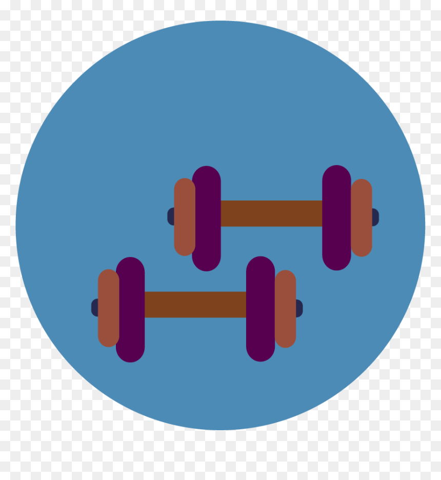 Circle, HD Png Download - barbell clipart png