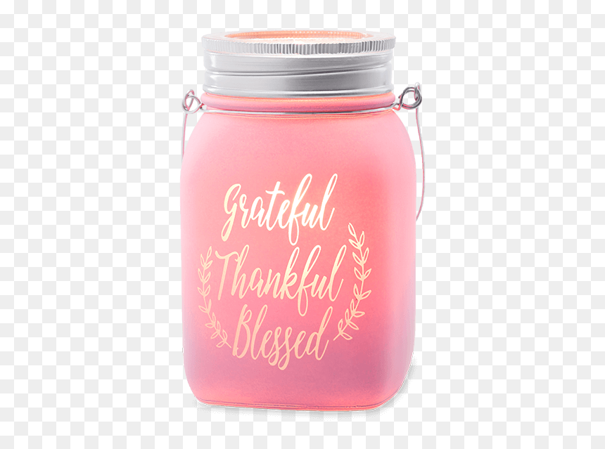 Clip Art Grateful Thankful Blessed Scentsy - Grateful Thankful Blessed Scentsy Warmer, HD Png Download - mason jar clipart png