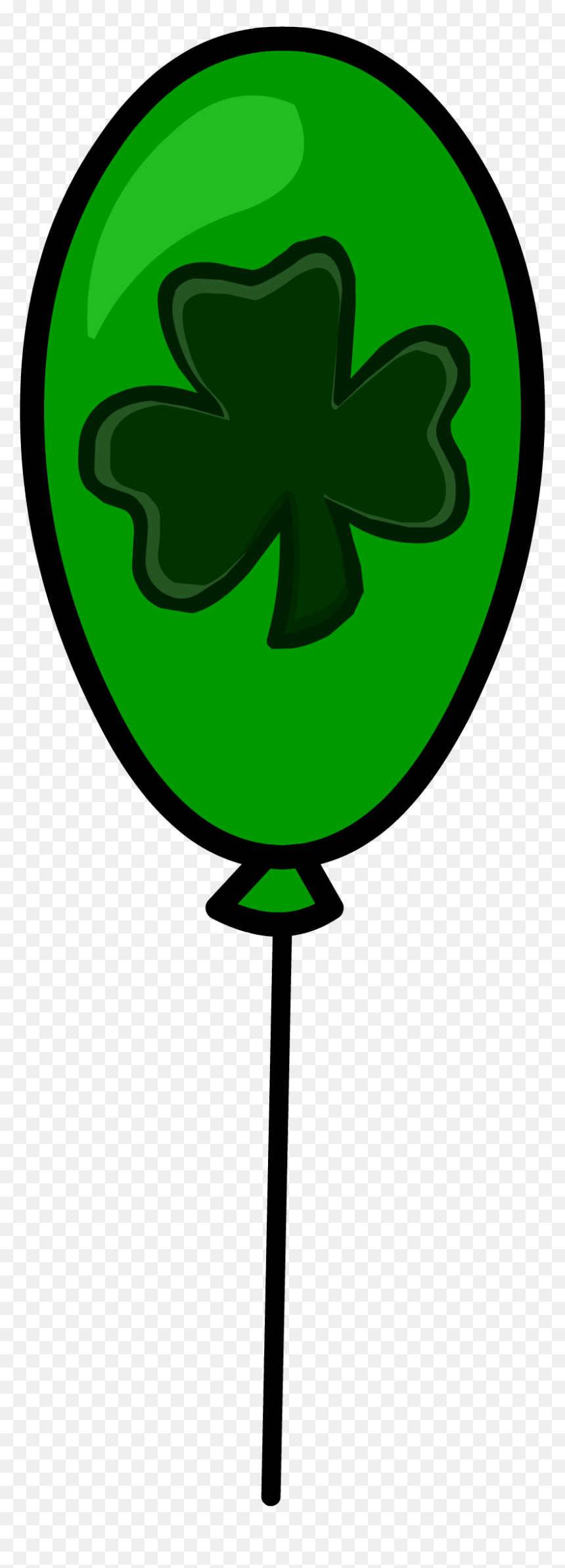 Club Penguin Rewritten Wiki - Clover Balloon Clipart, HD Png Download - clover clipart png