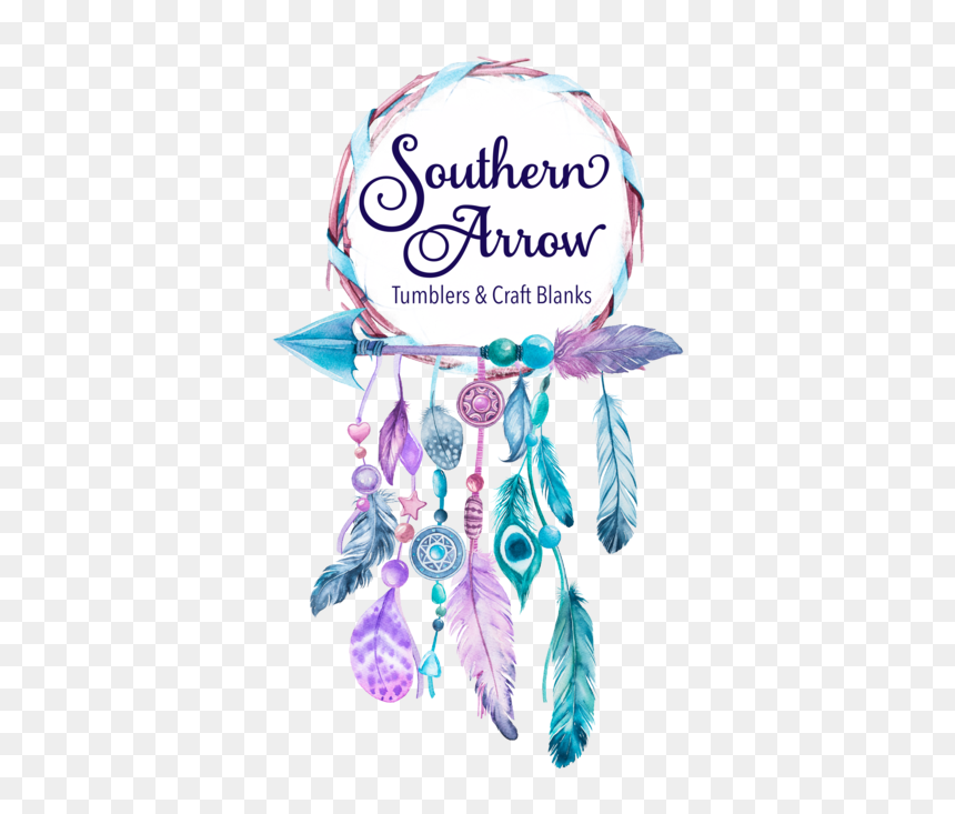 Southern Arrow Creations - Dream Catcher Logo, HD Png Download - feather arrow png