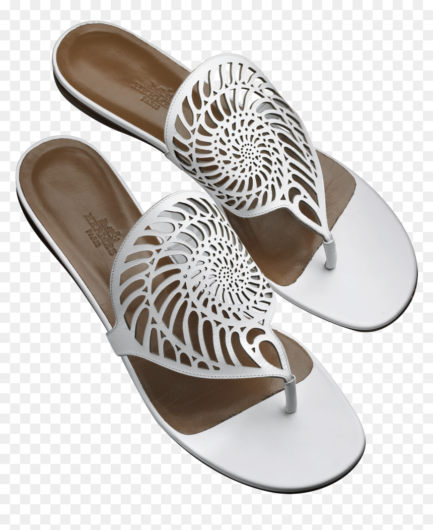 Hermès Kaki Sandals In Calfskin, £510"
 Itemprop="contenturl"
 - Flip-flops, HD Png Download - gucci flip flops png