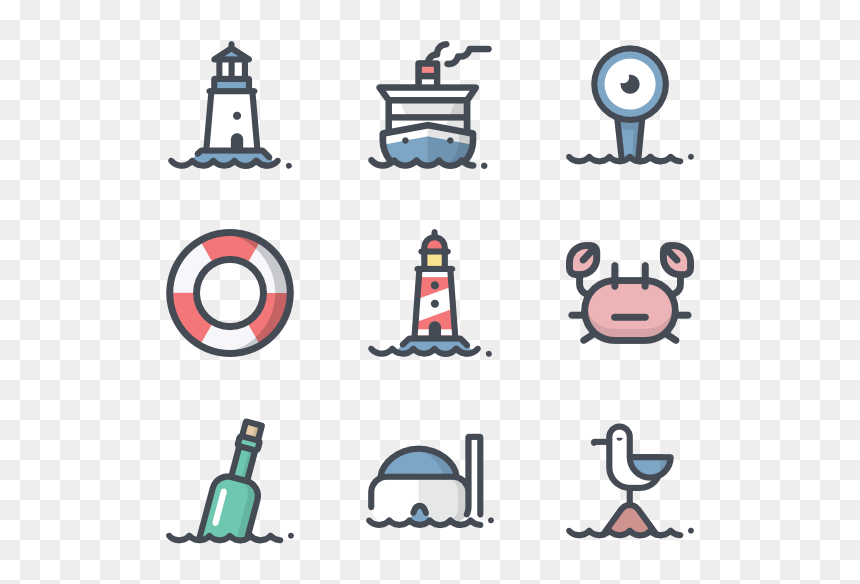 Icon Sea Png, Transparent Png - lighthouse icon png