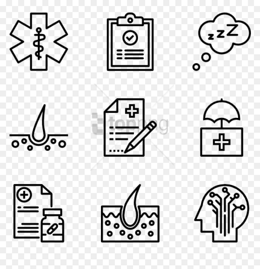 Free Png Healthcare 36 Icons - Transparent Background Travel Icons, Png Download - car icons png