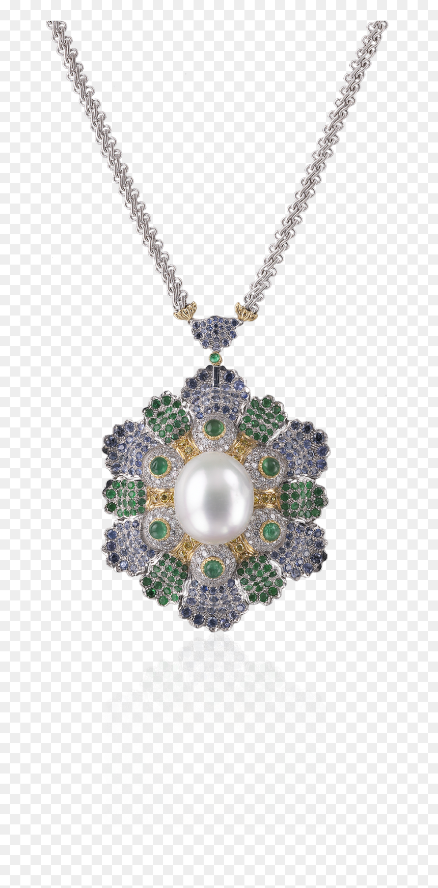 Buccellati - Pendant Brooches - Tartaruga Brooch/pendant - Brooch, HD Png Download - pearl frame png