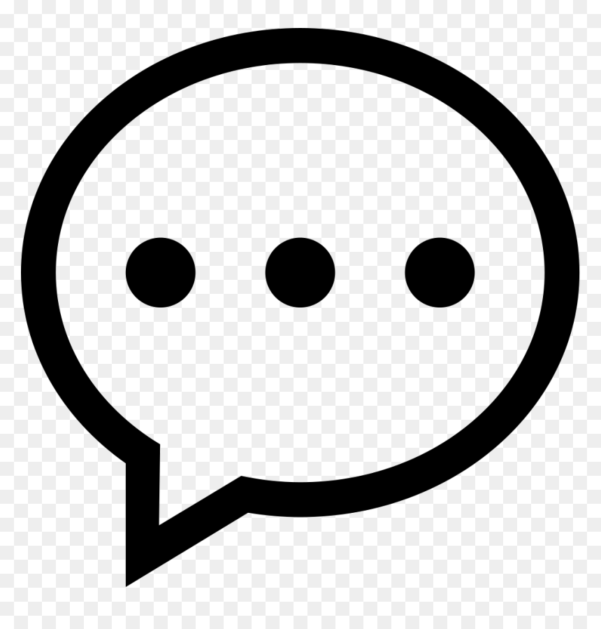 Speech Bubble With Dots, HD Png Download - speech bubble manga png