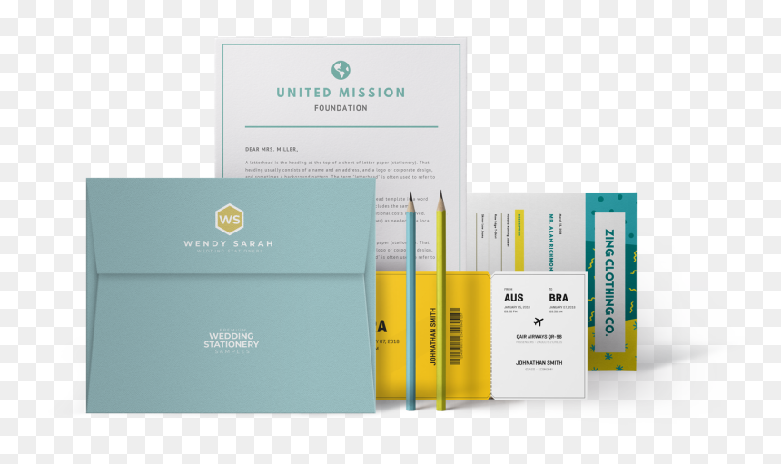 Selected Business Stationery - Book Cover, HD Png Download - letterhead png