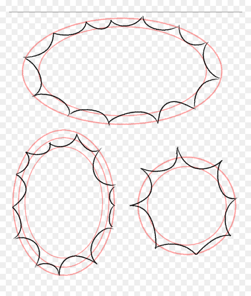 Circle, HD Png Download - speech bubble manga png
