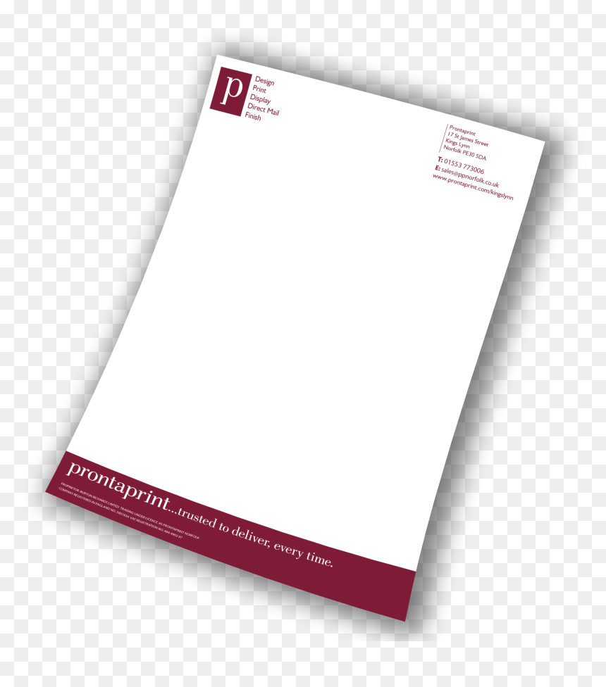 Clip Art Letterheads Prontaprint King S - Paper, HD Png Download - letterhead png