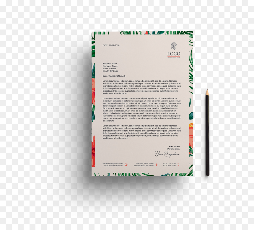 Tropical Letterhead Ex, HD Png Download - letterhead png