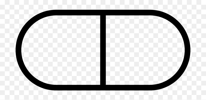 Icon Pill Black - Line Art, HD Png Download - pharmacy icon png