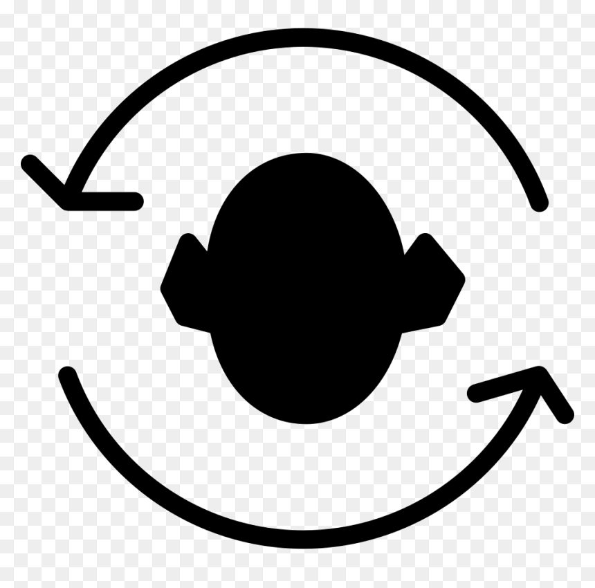 Arrows Couple Around A Head Silhouette - Arrows Around Head, HD Png Download - head icon png