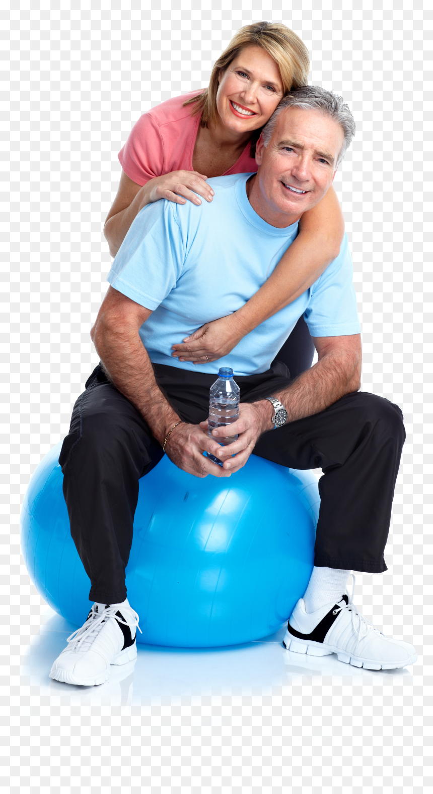 Fitness Couple Png -older Couple, Transparent Png - fitness couple png