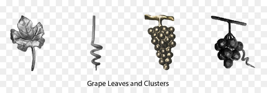 Clip Art Leaves And Ornamental Iron - Grape, HD Png Download - grape soda png