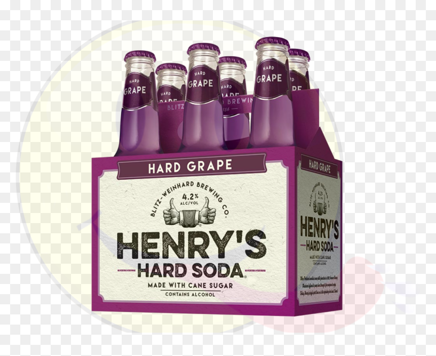 Henry"s Hard Grape - Henry's Hard Grape Soda, HD Png Download - grape soda png
