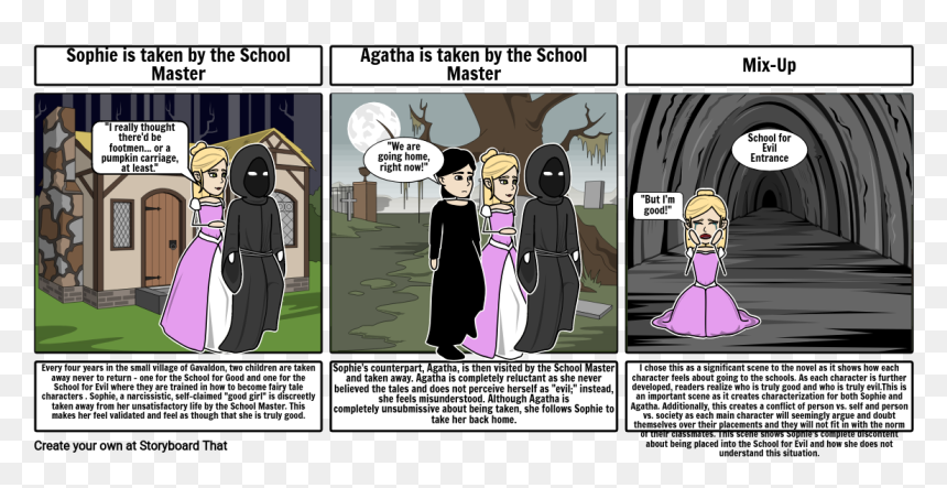 School For Good And Evil Book 1 Agatha, HD Png Download - pumpkin carriage png