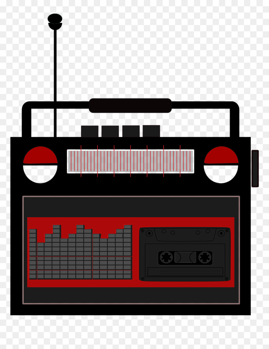 Electronic Age Of Media Clipart, HD Png Download - vintage radio png