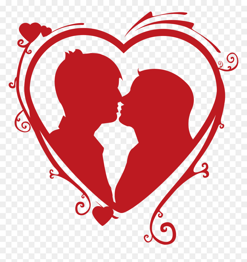 Heart Kiss, HD Png Download - kiss vector png
