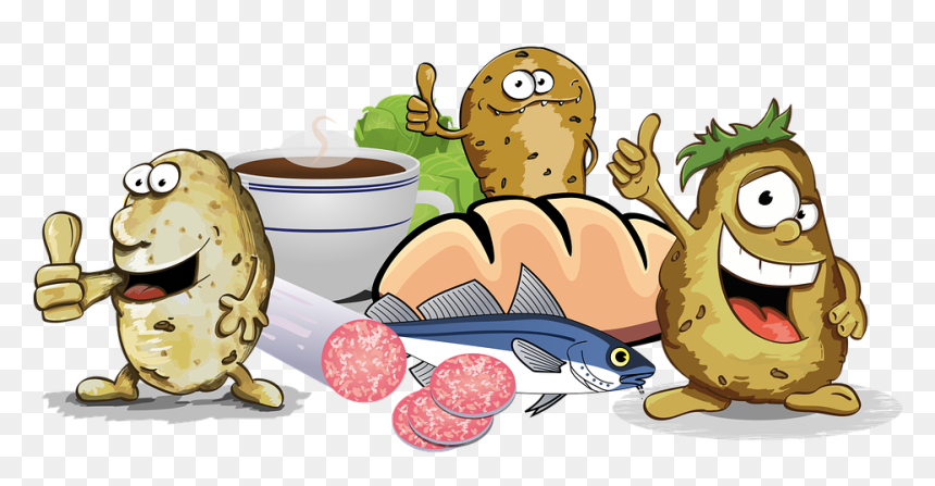 Laughing Potato, HD Png Download - bread cartoon png