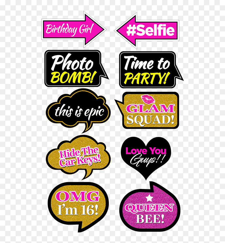 Sweet16 Props Set - Prop Signs, HD Png Download - props png