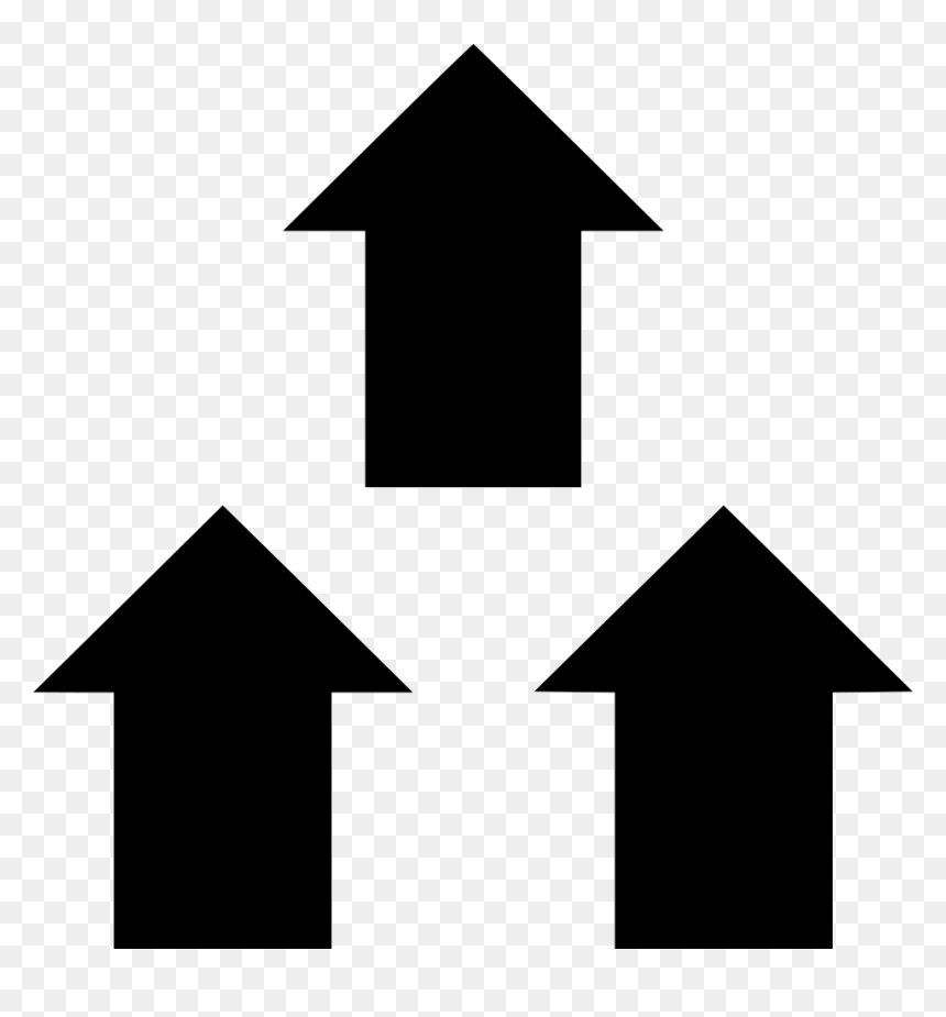 Three Arrows Up Shopping Sales, HD Png Download - arrows up png