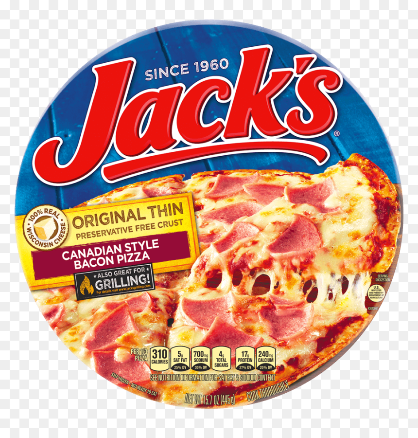 Jack’s Pizza Cooking Instructions - Jack's Sausage And Pepperoni Pizza, HD Png Download - bacon cheeseburger png