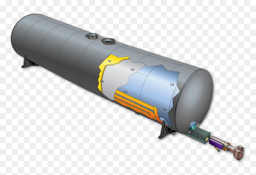 Tank Car Bottom Outlet Protection Skid, HD Png Download - tank shell png