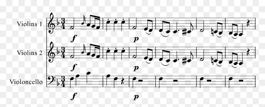 Mozart Symphony K98 Iii Bar1 6 - Music Sus Roman Numeral, HD Png Download - mozart png