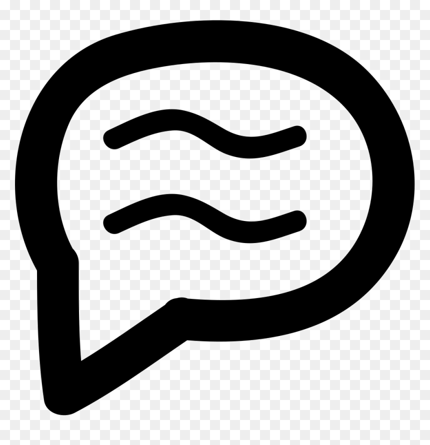 Speech Bubble With Text Doodle, HD Png Download - speech bubble icon png