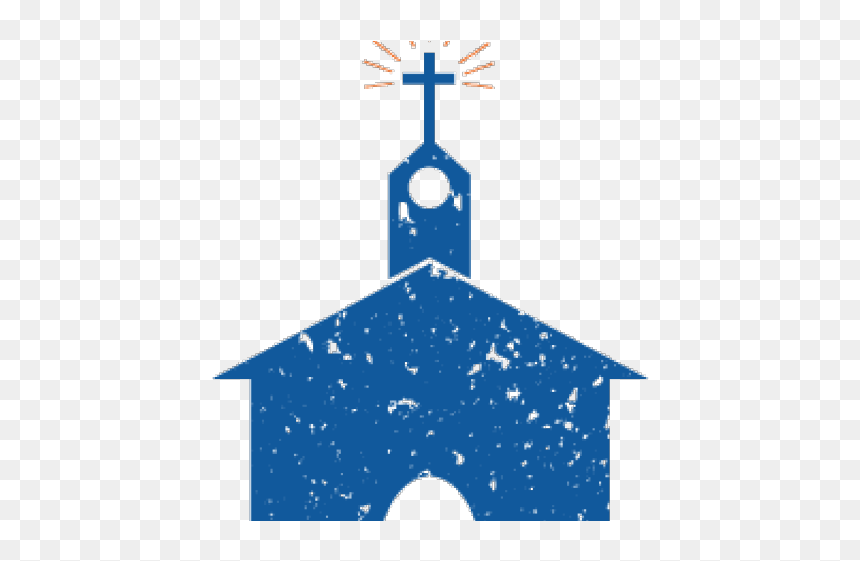 Steeple Clipart Blue Church - Illustration, HD Png Download - church steeple png