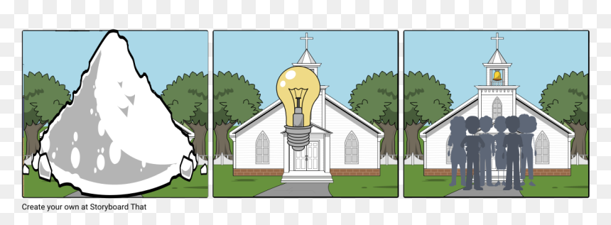 Bombing Of Church Cartoon, HD Png Download - church steeple png