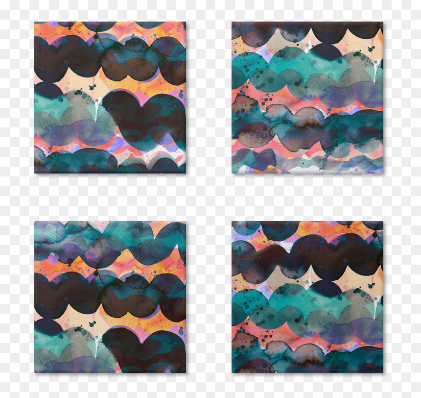 Magneto Abstract Waves Marine Watercolor - Visual Arts, HD Png Download - abstract waves png