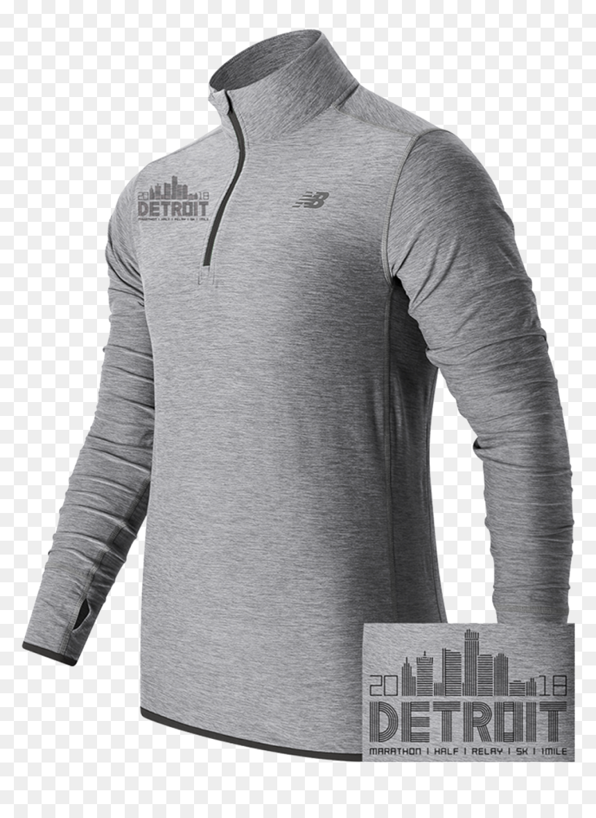 Sweatshirt, HD Png Download - detroit skyline png