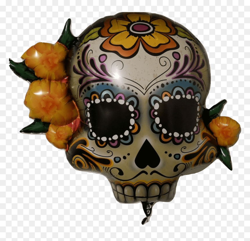 Skull, HD Png Download - day of the dead skull png