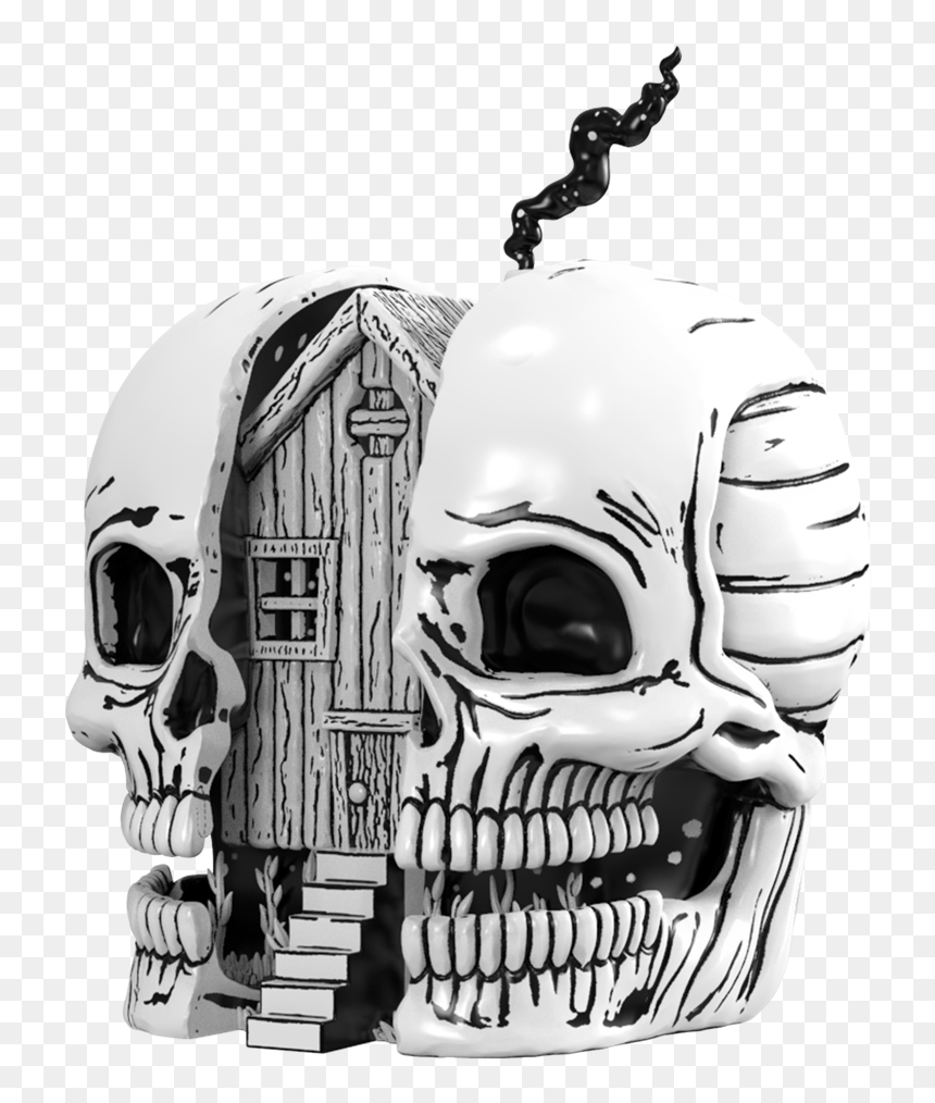 Skull, HD Png Download - day of the dead skull png