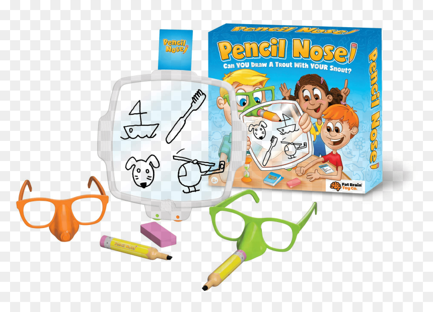 Fat Brain Toys Pencil Nose, HD Png Download - brain drawing png