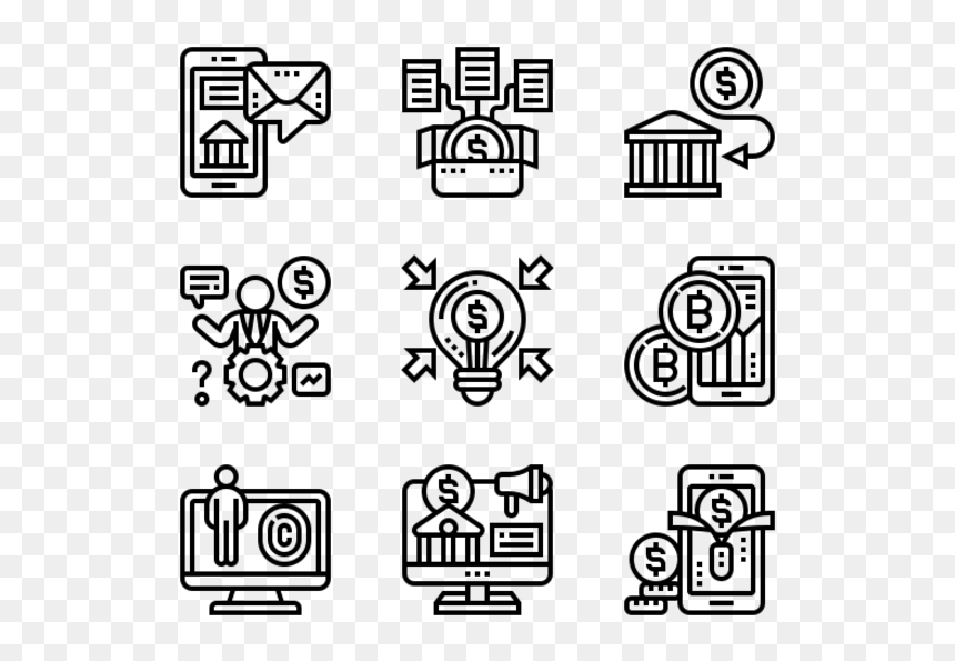 Cyber Security Icons Free, HD Png Download - drop down arrow png
