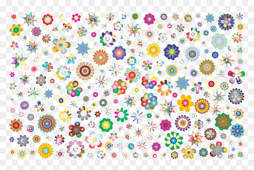 Clip Art Flower Background, HD Png Download - abstract pattern png