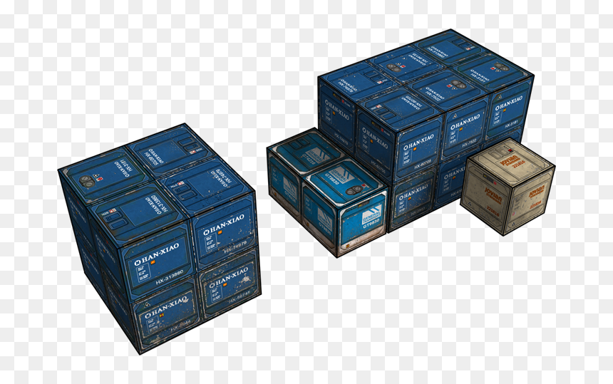 Transparent Crates Png - Sci Fi Crates Papercraft, Png Download - crates png