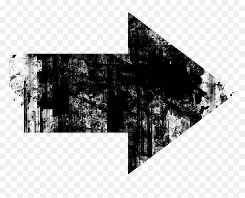 Arrow Arrows Grunge Grungeeffect Black Effects Effect - Grunge Arrow Png, Transparent Png - grunge effect png