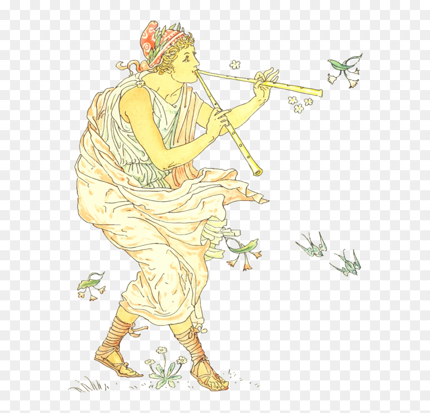 Flûte Traversière Et Fleurs, HD Png Download - feast png
