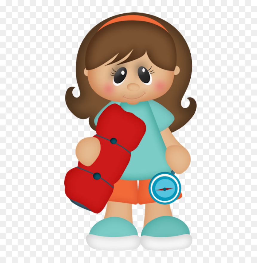 Clipart Baby Camping - Cartoon, HD Png Download - camping clipart png