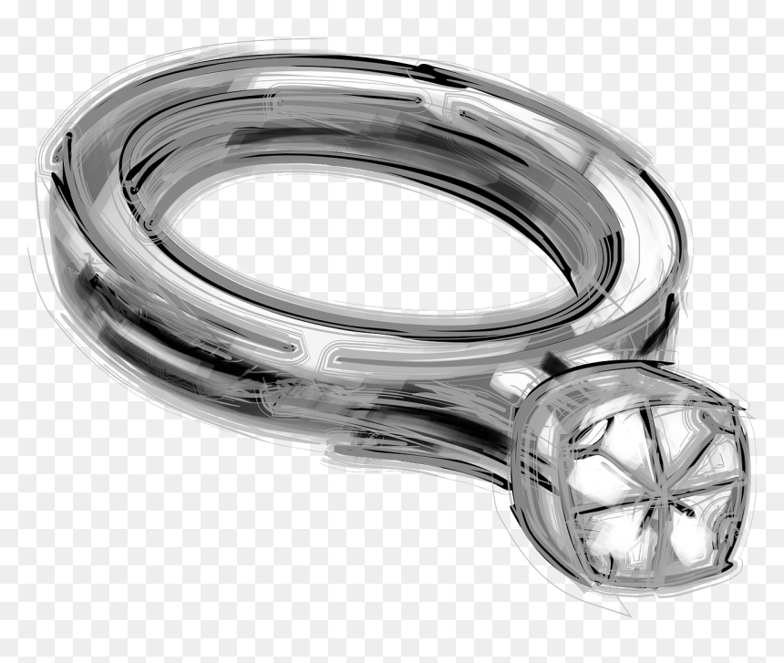 Bocetos De Diseños De Joyas, HD Png Download - diamond ring icon png