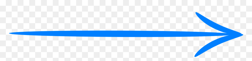 Blue Arrow Drawn, HD Png Download - simple arrow png