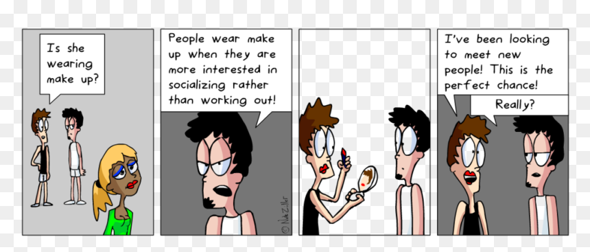 Gym 3 - Cartoon, HD Png Download - people working out png