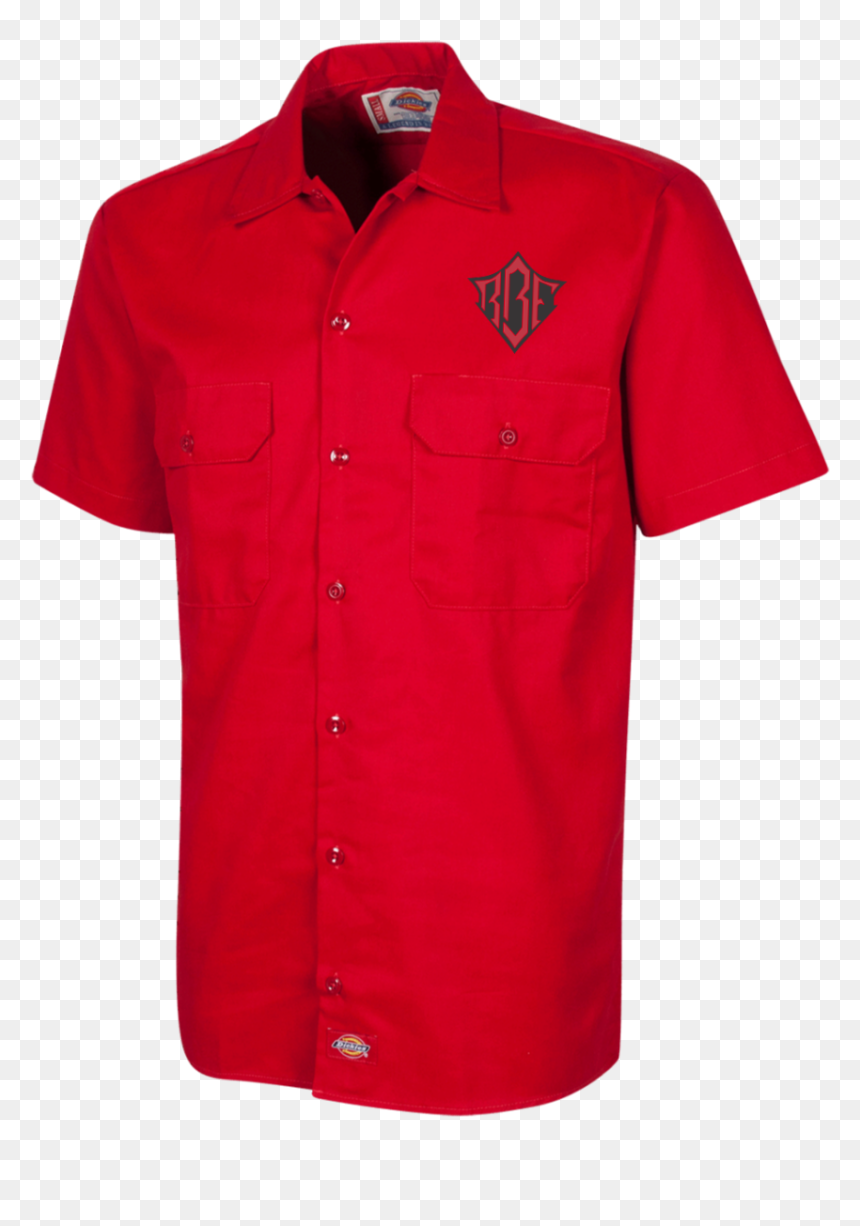 Rbf Embroidered 1574 Dickies Men"s Short Sleeve Workshirt - T-shirt, HD Png Download - lacoste png
