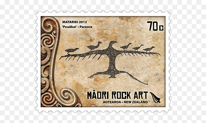 Maori Rock Art Stamps, HD Png Download - post stamp png
