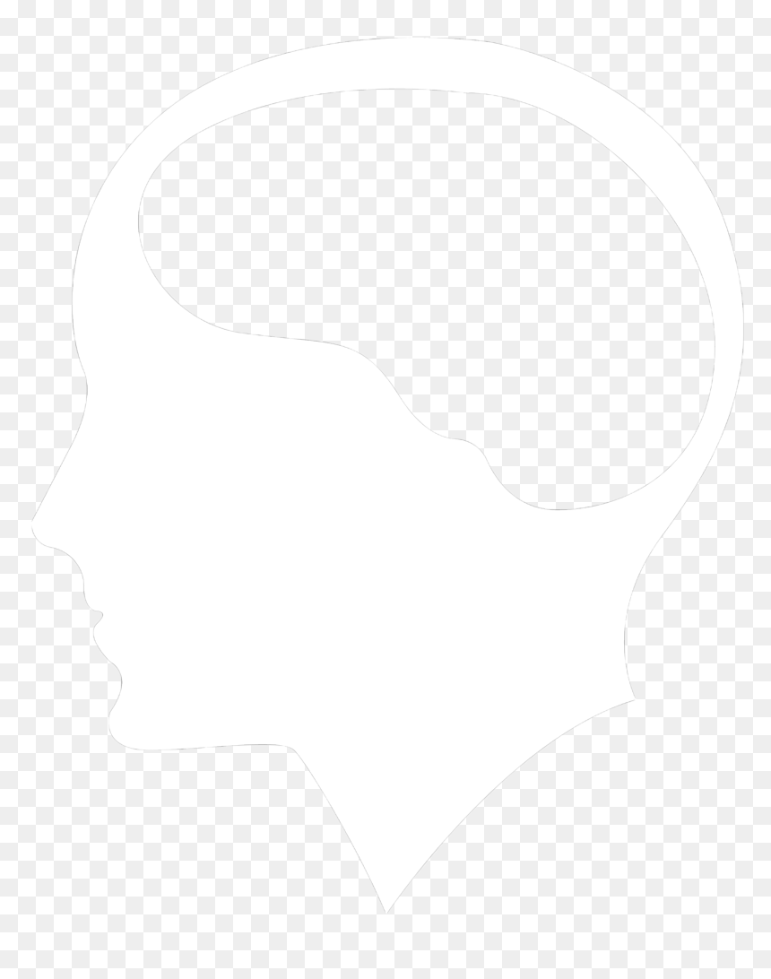 Transparent Brain Silhouette Png, Png Download - brain silhouette png