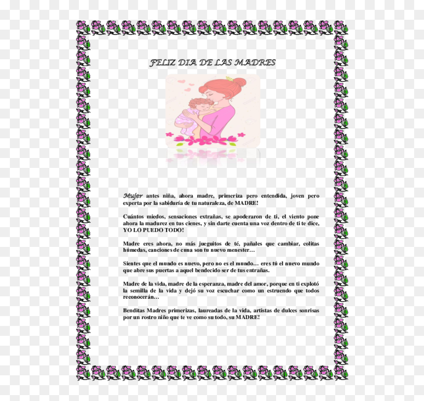 Story The Wolf And The Seven Little Goats, HD Png Download - feliz dia de las madres png