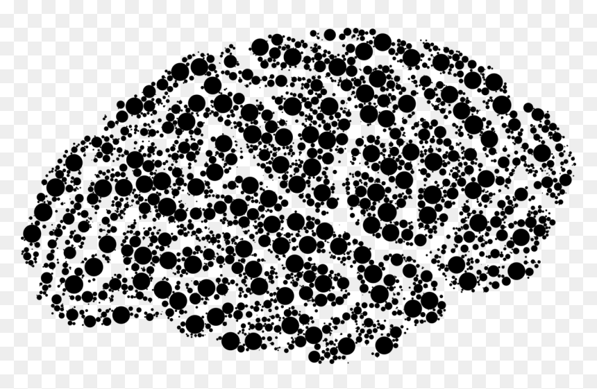 Paw,monochrome Photography,tree - Portable Network Graphics, HD Png Download - brain silhouette png