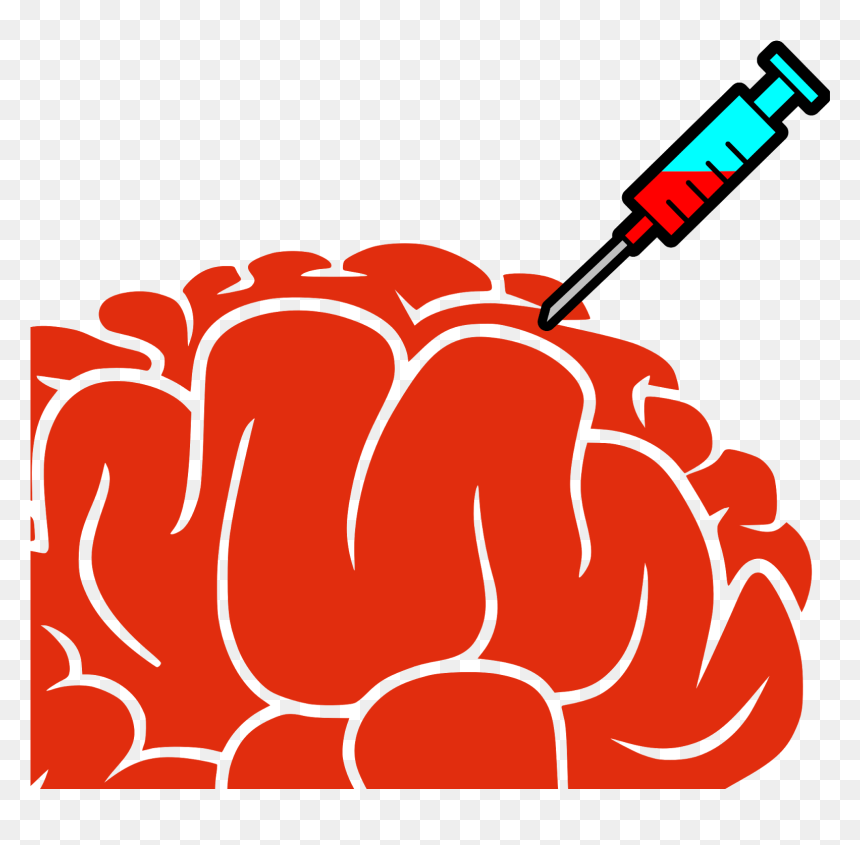 Brain Cartoon Png, Transparent Png - brain silhouette png